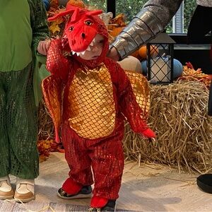 Pottery barn baby red dragon costume worn 1x 12-24 months